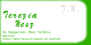 terezia mesz business card