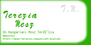 terezia mesz business card